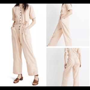 Madewell  Coverall Utility Button Tie Jumpsuit